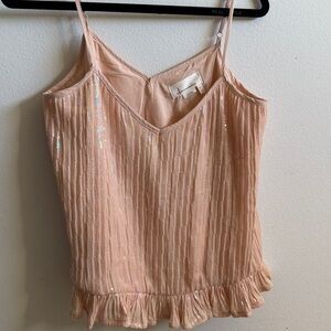 Anthropologie Sequined Camisole Tank